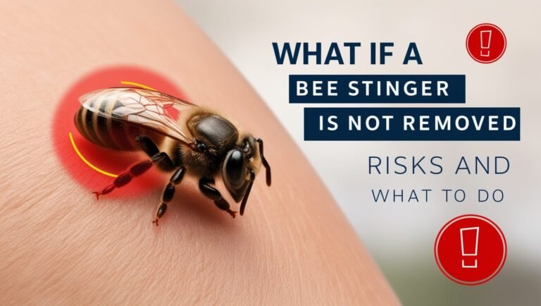 What If A Bee Stinger Is Not Removed: Risks and What to Do