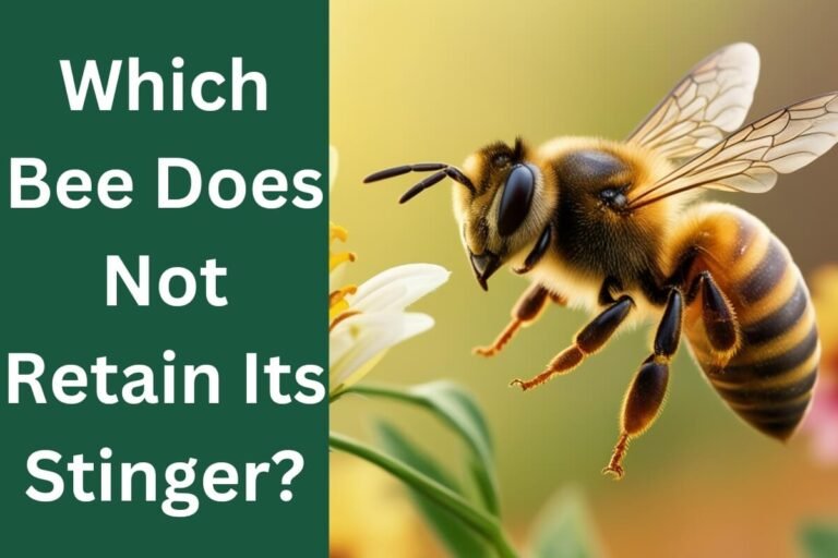 Which Bee Does Not Retain Its Stinger?