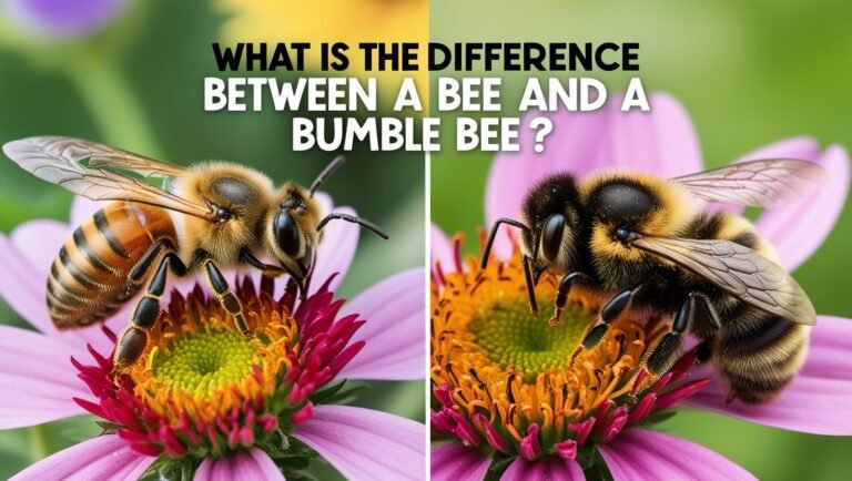 What Is The Difference Between A Bee And A Bumble Bee?