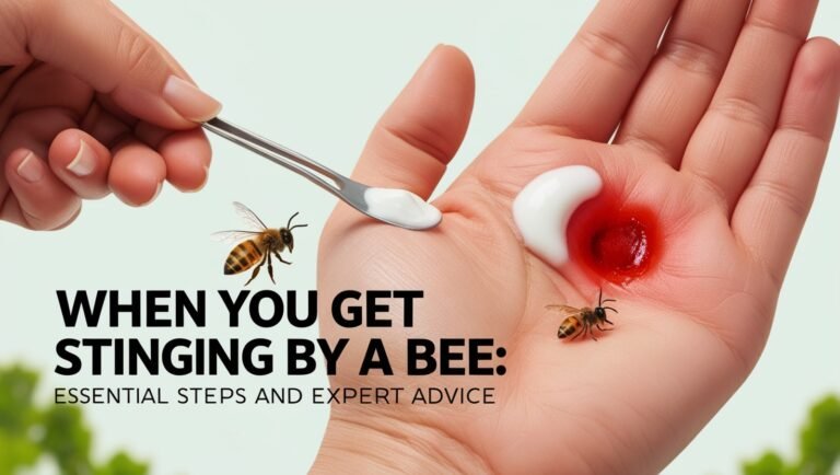 When You Get Stung by a Bee: Essential Steps and Expert Advice